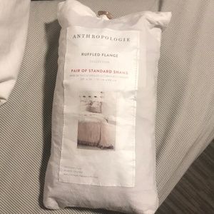 Anthropologie Bedding - Anthropologie Standard Ruffled Flange Shams Anthropologie Bedding - Anthropologie Standard Ruffled Flange Shams
